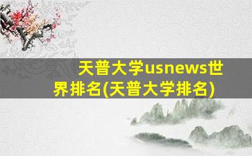 天普大学usnews世界排名(天普大学排名)