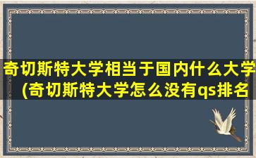 奇切斯特大学相当于国内什么大学(奇切斯特大学怎么没有qs排名)