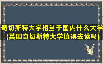 奇切斯特大学相当于国内什么大学(英国奇切斯特大学值得去读吗)