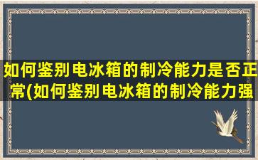 如何鉴别电冰箱的制冷能力是否正常(如何鉴别电冰箱的制冷能力强弱呢)