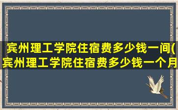 宾州理工学院住宿费多少钱一间(宾州理工学院住宿费多少钱一个月)