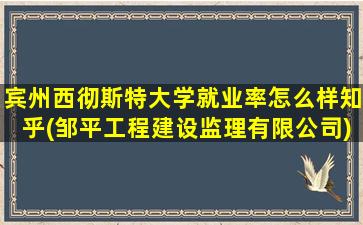 宾州西彻斯特大学就业率怎么样知乎(邹平工程建设监理有限公司)