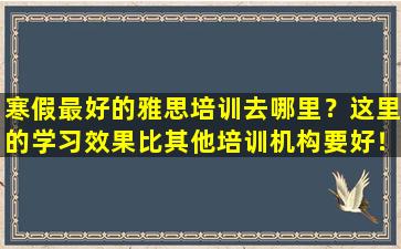 寒假最好的雅思培训去哪里？这里的学习效果比其他培训机构要好！