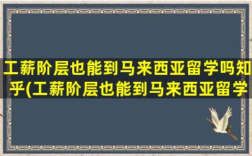 工薪阶层也能到马来西亚留学吗知乎(工薪阶层也能到马来西亚留学嘛)