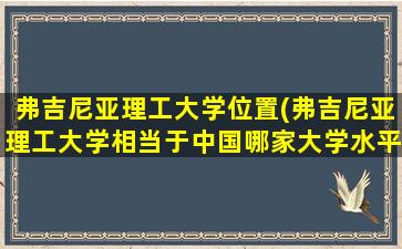 弗吉尼亚理工大学位置(弗吉尼亚理工大学相当于中国哪家大学水平)