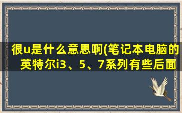 很u是什么意思啊(笔记本电脑的英特尔i3、5、7系列有些后面带M、U、H、Q都是什么意思啊，如有不全请补全)