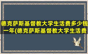 德克萨斯基督教大学生活费多少钱一年(德克萨斯基督教大学生活费多少钱)