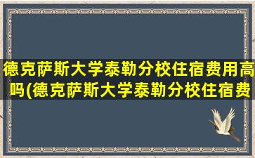 德克萨斯大学泰勒分校住宿费用高吗(德克萨斯大学泰勒分校住宿费用多少钱)