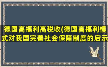 德国高福利高税收(德国高福利模式对我国完善社会保障制度的启示)