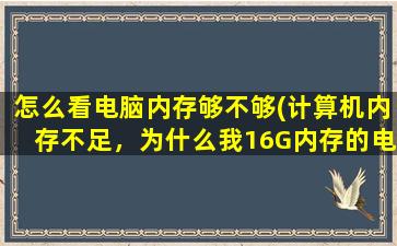 怎么看电脑内存够不够(计算机内存不足，为什么我16G内存的电脑还会提示内存不足，经常提示。求大神解决)