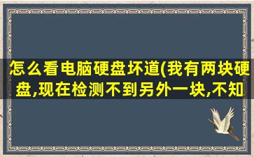 怎么看电脑硬盘坏道(我有两块硬盘,现在检测不到另外一块,不知道是什么原因)