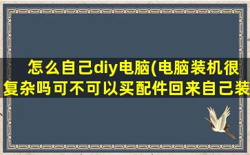 怎么自己diy电脑(电脑装机很复杂吗可不可以买配件回来自己装)