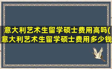 意大利艺术生留学硕士费用高吗(意大利艺术生留学硕士费用多少钱)