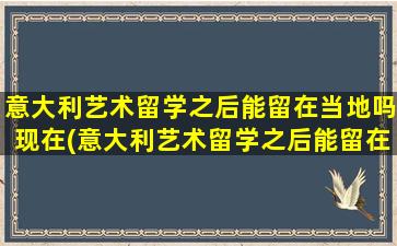 意大利艺术留学之后能留在当地吗现在(意大利艺术留学之后能留在当地吗)