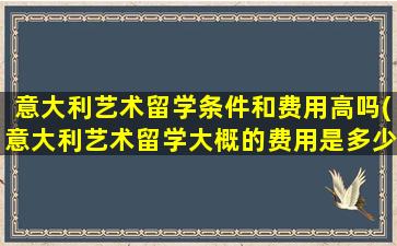 意大利艺术留学条件和费用高吗(意大利艺术留学大概的费用是多少)