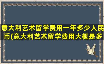 意大利艺术留学费用一年多少人民币(意大利艺术留学费用大概是多少钱)