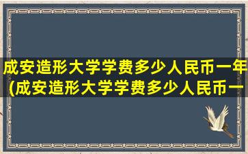 成安造形大学学费多少人民币一年(成安造形大学学费多少人民币一个月)