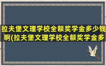 拉夫堡文理学校全额奖学金多少钱啊(拉夫堡文理学校全额奖学金多少钱一个月)