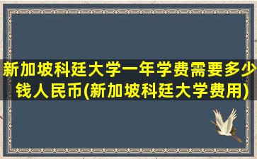 新加坡科廷大学一年学费需要多少钱人民币(新加坡科廷大学费用)