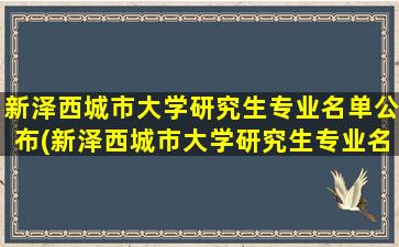 新泽西城市大学研究生专业名单公布(新泽西城市大学研究生专业名单排名)