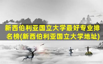 新西伯利亚国立大学最好专业排名榜(新西伯利亚国立大学地址)