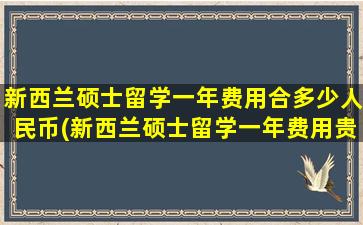 新西兰硕士留学一年费用合多少人民币(新西兰硕士留学一年费用贵吗)