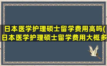 日本医学护理硕士留学费用高吗(日本医学护理硕士留学费用大概多少)