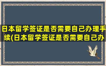 日本留学签证是否需要自己办理手续(日本留学签证是否需要自己办理签证)