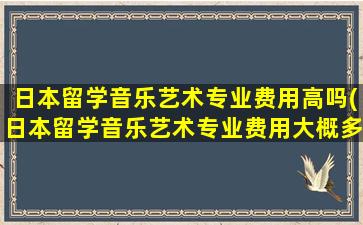 日本留学音乐艺术专业费用高吗(日本留学音乐艺术专业费用大概多少)