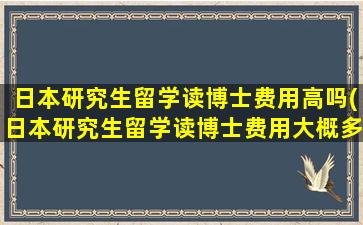 日本研究生留学读博士费用高吗(日本研究生留学读博士费用大概多少)