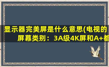 显示器完美屏是什么意思(电视的屏幕类别：3A级4K屏和A+都是表示屏幕好坏的么)