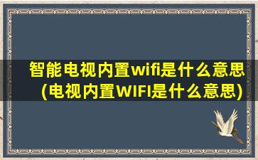 智能电视内置wifi是什么意思(电视内置WIFI是什么意思)