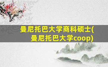 曼尼托巴大学商科硕士(曼尼托巴大学coop)