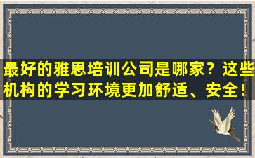 最好的雅思培训公司是哪家？这些机构的学习环境更加舒适、安全！