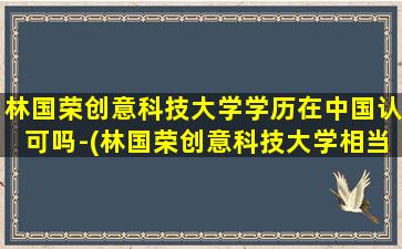 林国荣创意科技大学学历在中国认可吗-(林国荣创意科技大学相当于国内的什么大学)