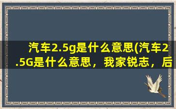 汽车2.5g是什么意思(汽车2.5G是什么意思，我家锐志，后面写的2.5G是原装进口的机器。2.5G是怎么个意思)