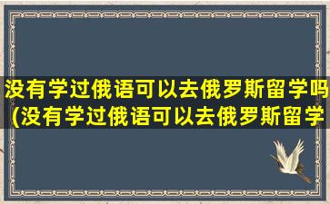 没有学过俄语可以去俄罗斯留学吗(没有学过俄语可以去俄罗斯留学吗现在)