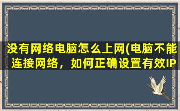 没有网络电脑怎么上网(电脑不能连接网络，如何正确设置有效IP配置)