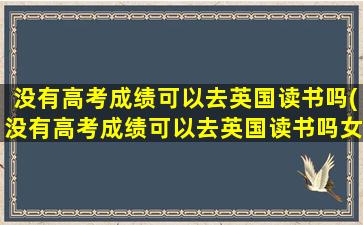 没有高考成绩可以去英国读书吗(没有高考成绩可以去英国读书吗女生)