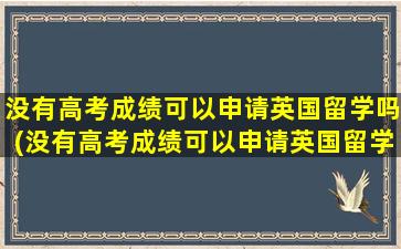 没有高考成绩可以申请英国留学吗(没有高考成绩可以申请英国留学吗女生)