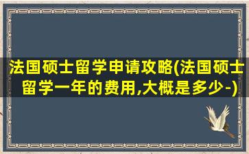 法国硕士留学申请攻略(法国硕士留学一年的费用,大概是多少-)