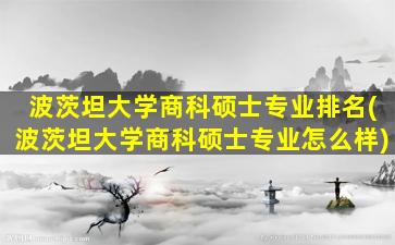 波茨坦大学商科硕士专业排名(波茨坦大学商科硕士专业怎么样)