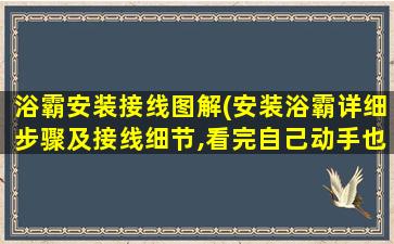 浴霸安装接线图解(安装浴霸详细步骤及接线细节,看完自己动手也能安装)