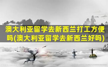 澳大利亚留学去新西兰打工方便吗(澳大利亚留学去新西兰好吗)