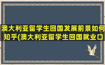 澳大利亚留学生回国发展前景如何知乎(澳大利亚留学生回国就业口碑如何-)