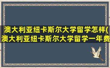 澳大利亚纽卡斯尔大学留学怎样(澳大利亚纽卡斯尔大学留学一年费用)