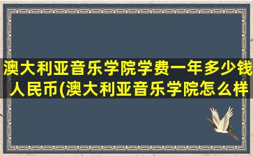 澳大利亚音乐学院学费一年多少钱人民币(澳大利亚音乐学院怎么样)