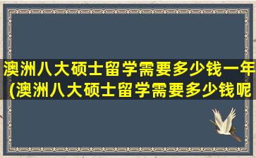 澳洲八大硕士留学需要多少钱一年(澳洲八大硕士留学需要多少钱呢)