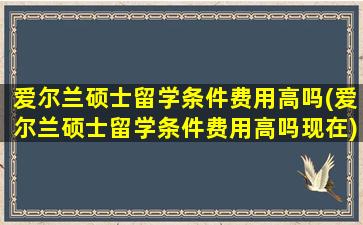 爱尔兰硕士留学条件费用高吗(爱尔兰硕士留学条件费用高吗现在)