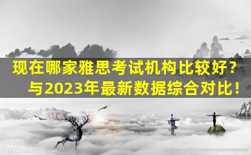 现在哪家雅思考试机构比较好？与2023年最新数据综合对比！